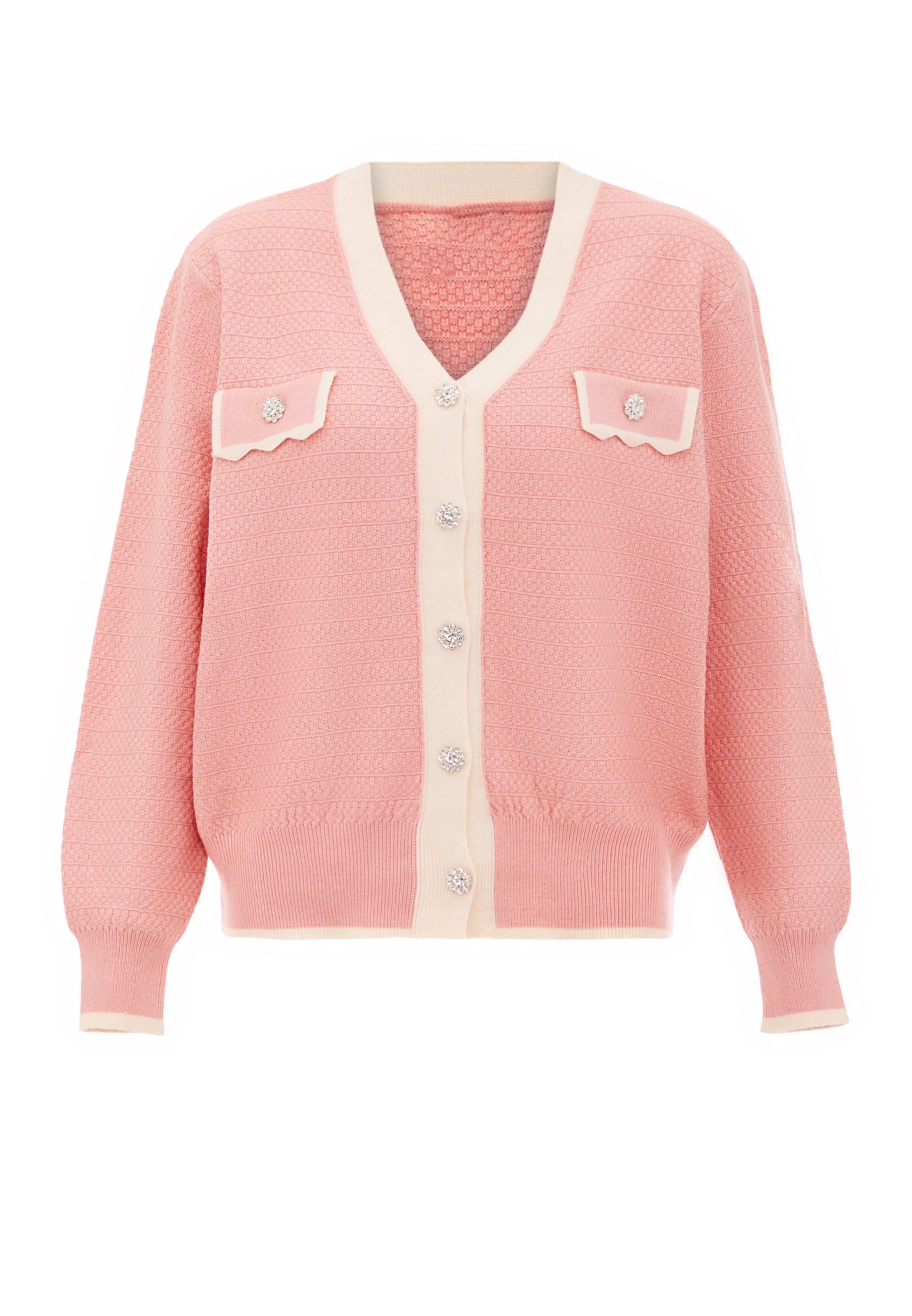 carato - Casaco de malha em rosa: frente