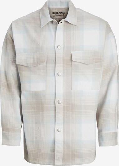 JACK & JONES Button Up Shirt in Beige / White, Item view