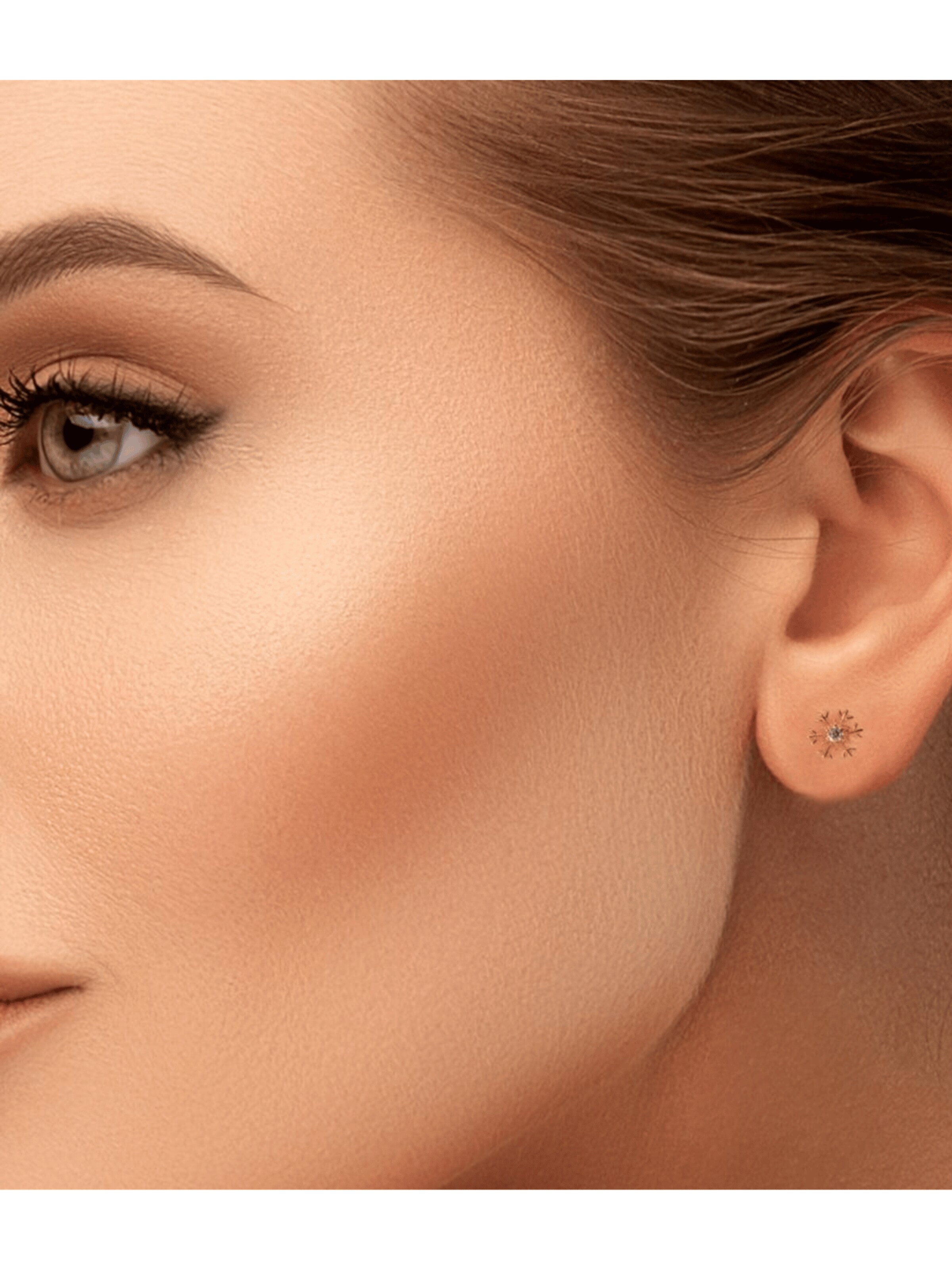 ARS-ARGENTI Earrings 'HERE COMES THE SNOWFLAKE' in Gold