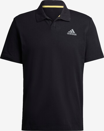 ADIDAS SPORTSWEAR Poloshirt 'Clubhouse 3-Bar' in Schwarz: predná strana