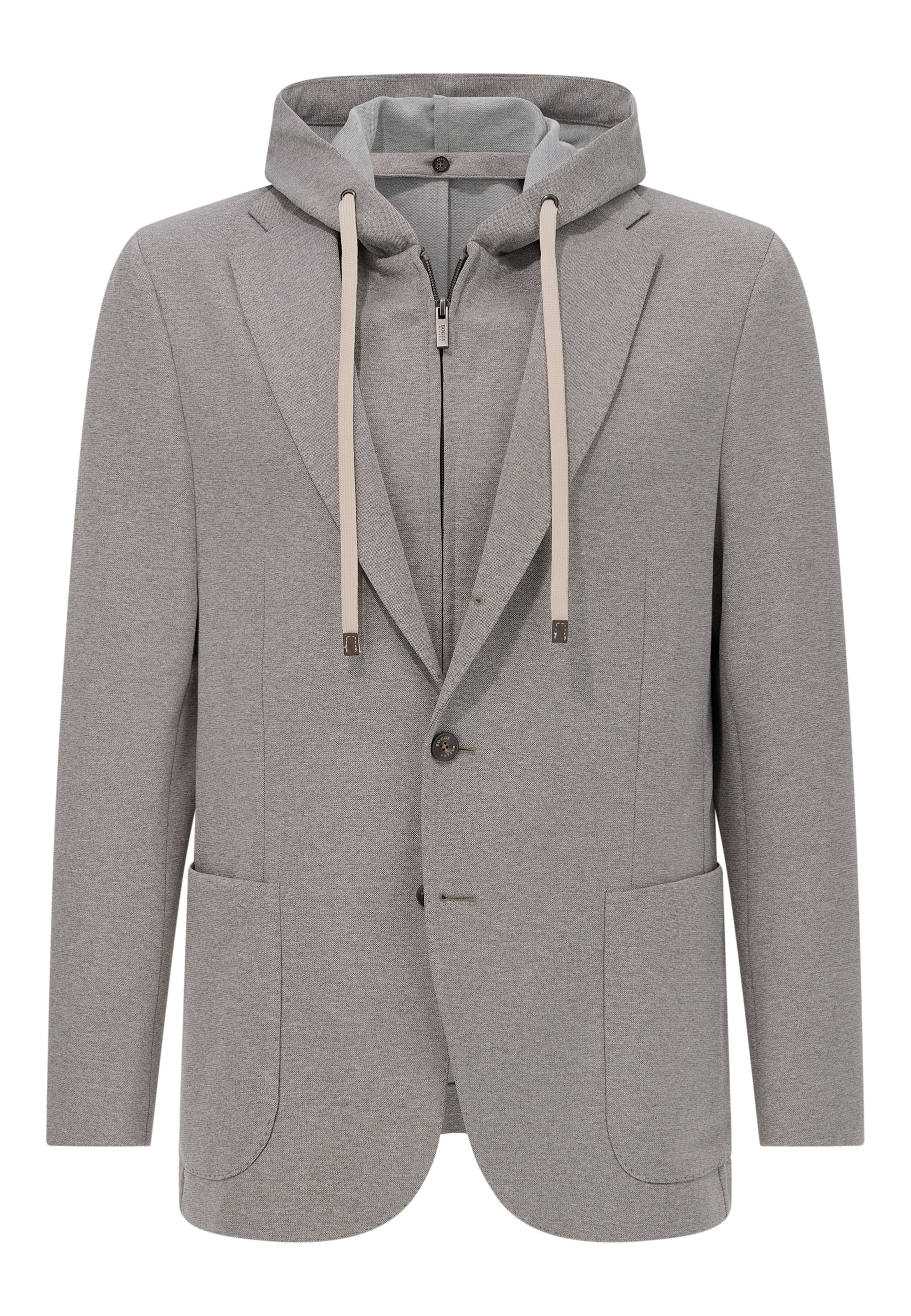 Boggi Milano Regular Fit Sakko in Grau: Vorderseite