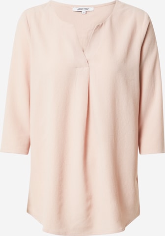 Camicia da donna 'Emmi' di ABOUT YOU in beige: frontale