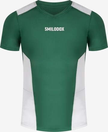 T-Shirt fonctionnel 'Maison' Smilodox en vert : devant