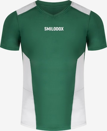 T-Shirt fonctionnel 'Maison' Smilodox en vert : devant