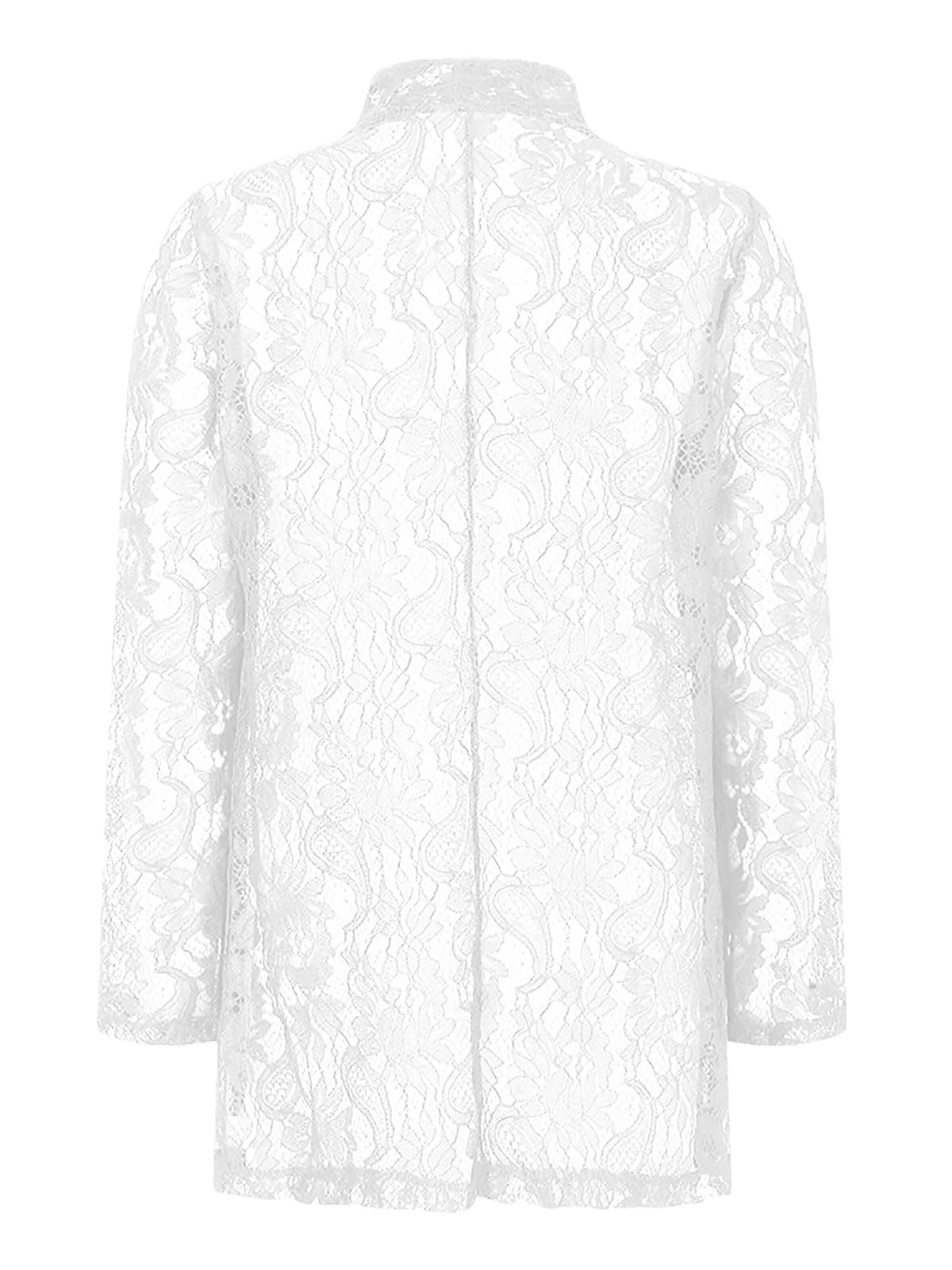 LapaPlus - Cárdigan 'Women Tops' en blanco