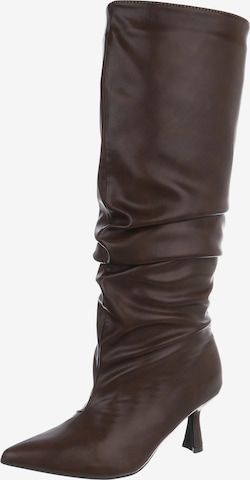 Ital-Design Boots in Brown: front