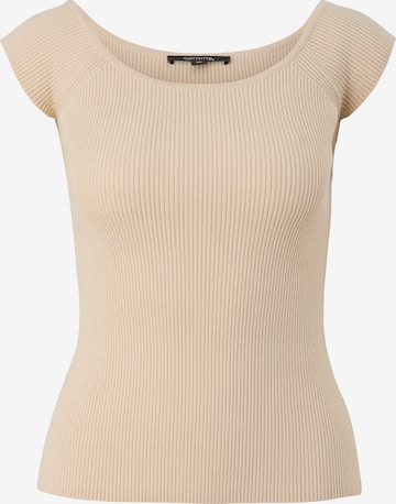 COMMA Stricktop in Beige: predná strana