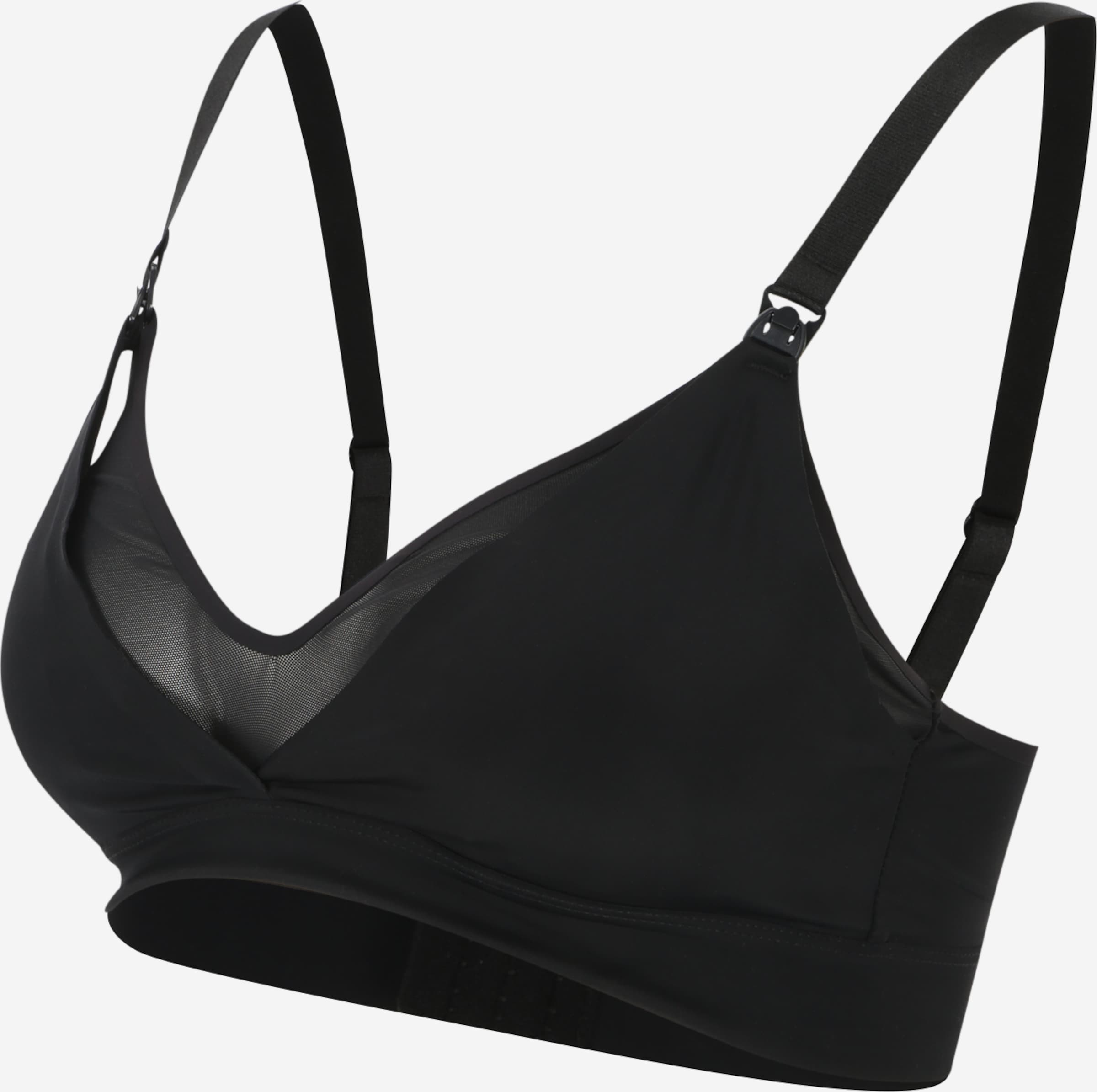 MAGIC Bodyfashion Bralette Bra 'MAMA SHEER' in Black