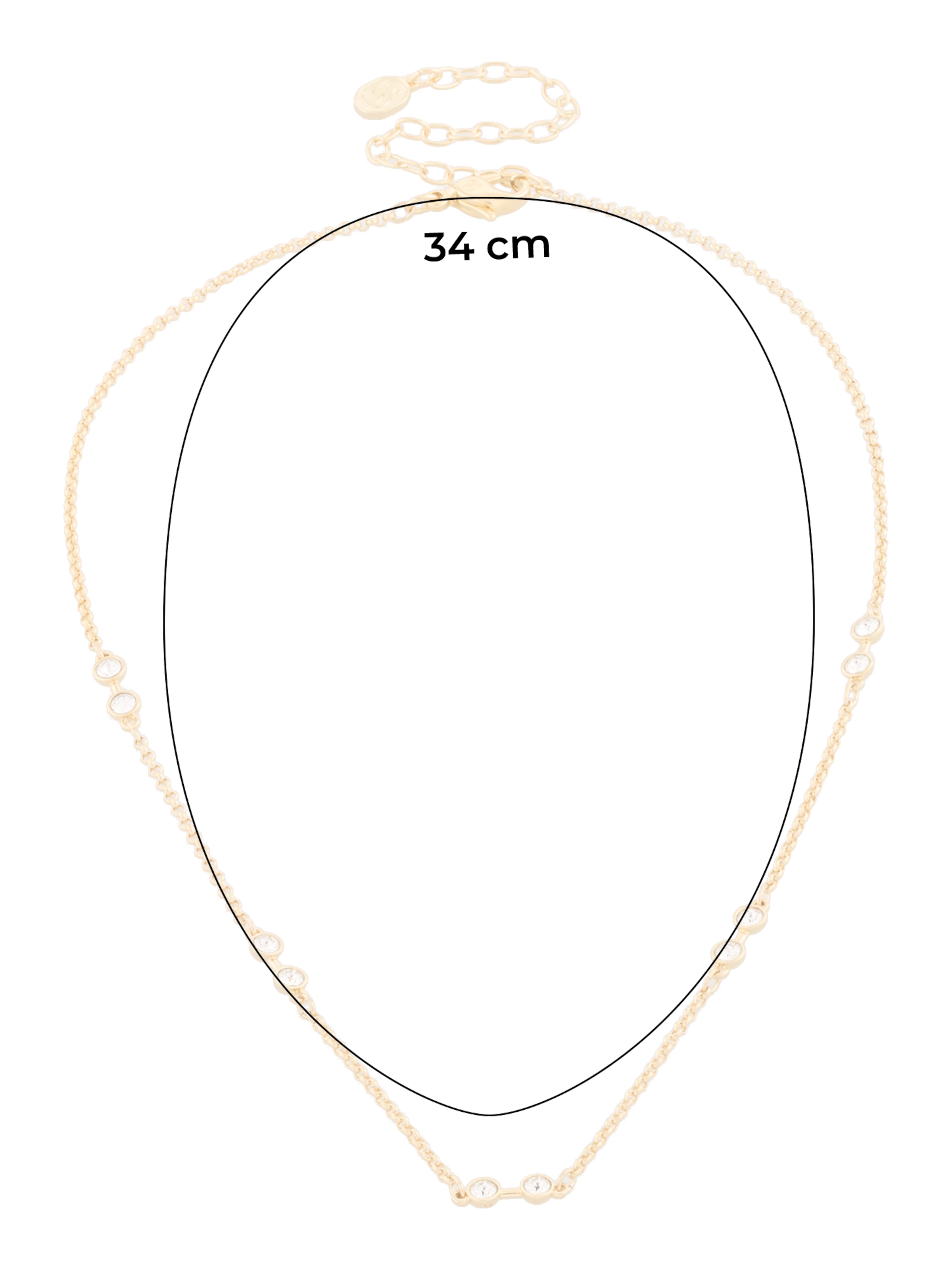 Lanțuri de la Swarovski pe auriu