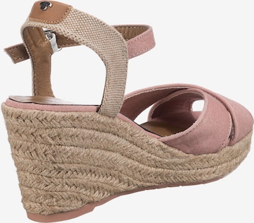 TOM TAILOR Sandalen met riem in Roze