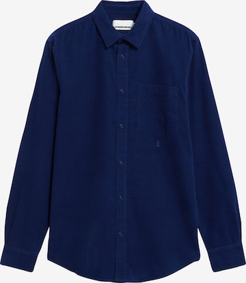 ARMEDANGELS Button Up Shirt in Blue: front