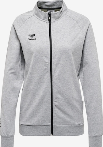 Hummel Sportsweatjacke 'Move' in Grau: predná strana