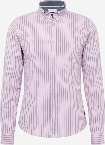 Coupe slim Chemise s.Oliver en violet : devant