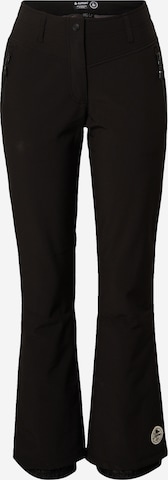 KILLTEC Boot cut Outdoor Pants 'Jilia' in Black: front