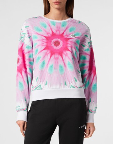 Plein Sport Sweatshirt 'Optical Flower' in Roze