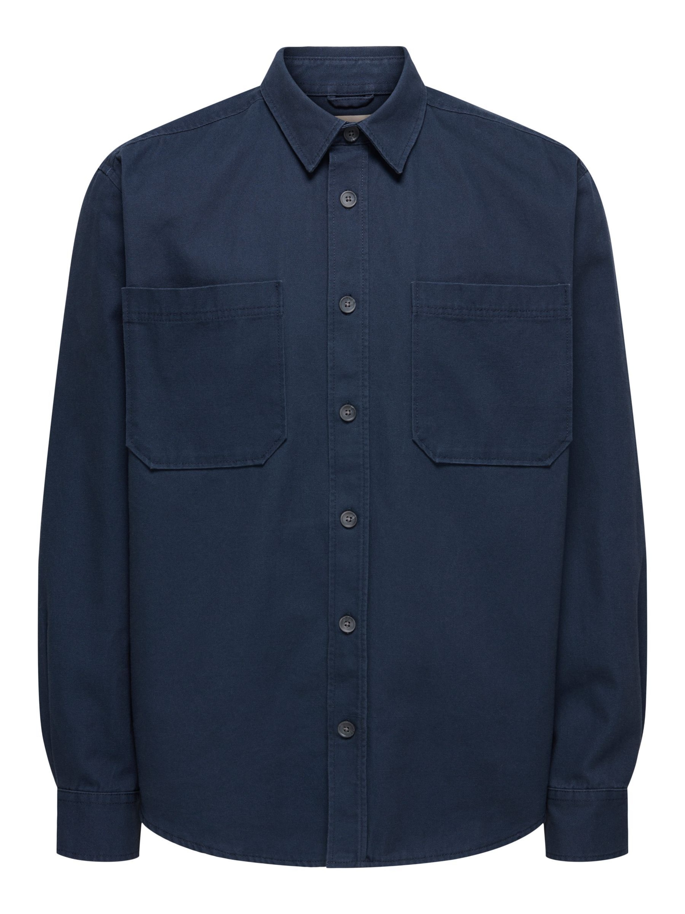 Only & Sons Hemd 'ONSAlp' in navy, Produktansicht