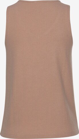 LASCANA Knitted top in Beige