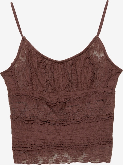 Pull&Bear Top in XS in braun, Produktansicht