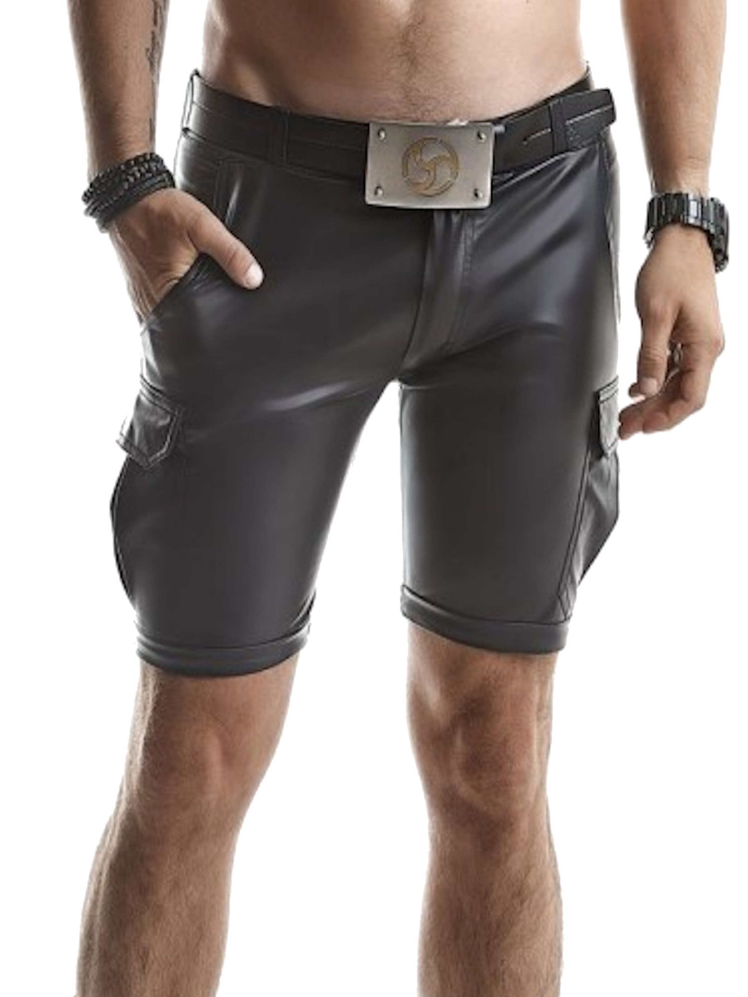 Regnes Fetish Planet Regular Cargo Pants 'Lorenzo' in Black