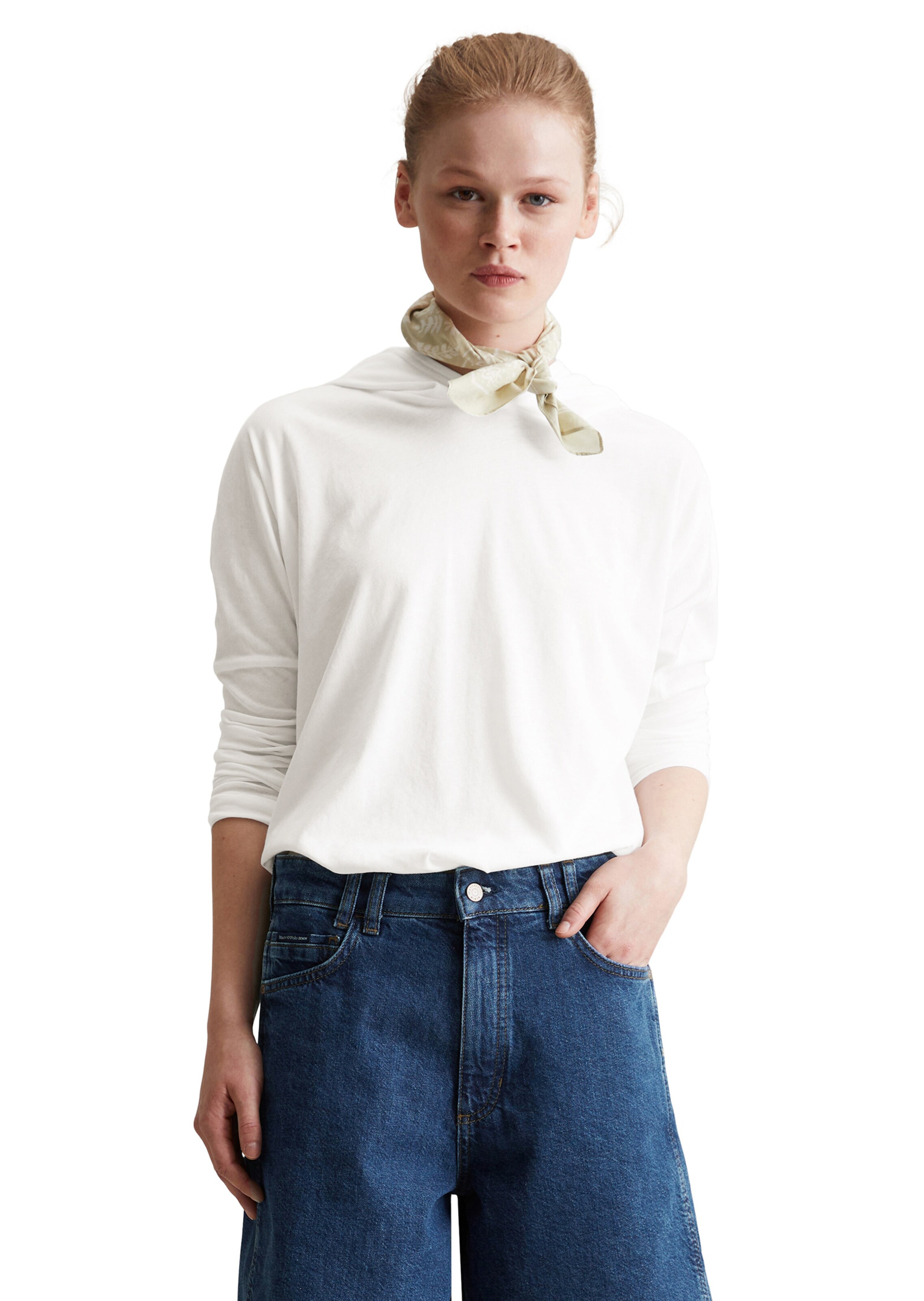 Marc O'Polo DENIM Sweatshirt in White: front
