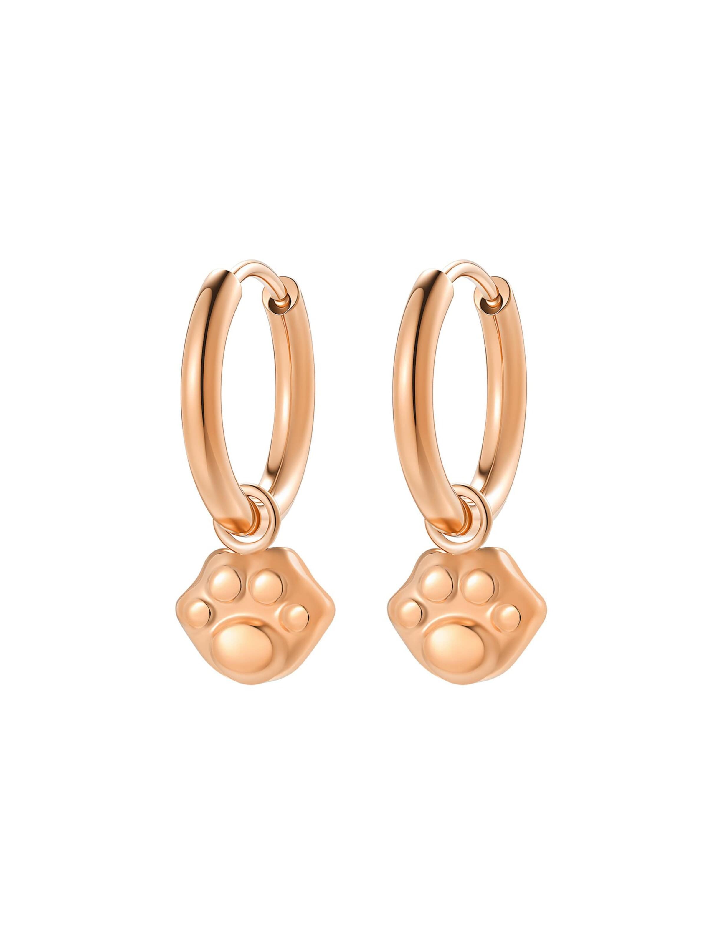 Hey Happiness Oorbel 'Paw' in Goud
