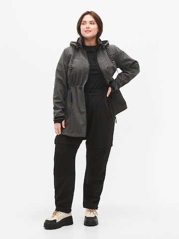 Zizzi Between-season jacket 'MAURA' in Grey