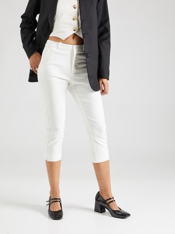 Coupe slim Pantalon chino 'SOLVEJ' Freequent en blanc : devant