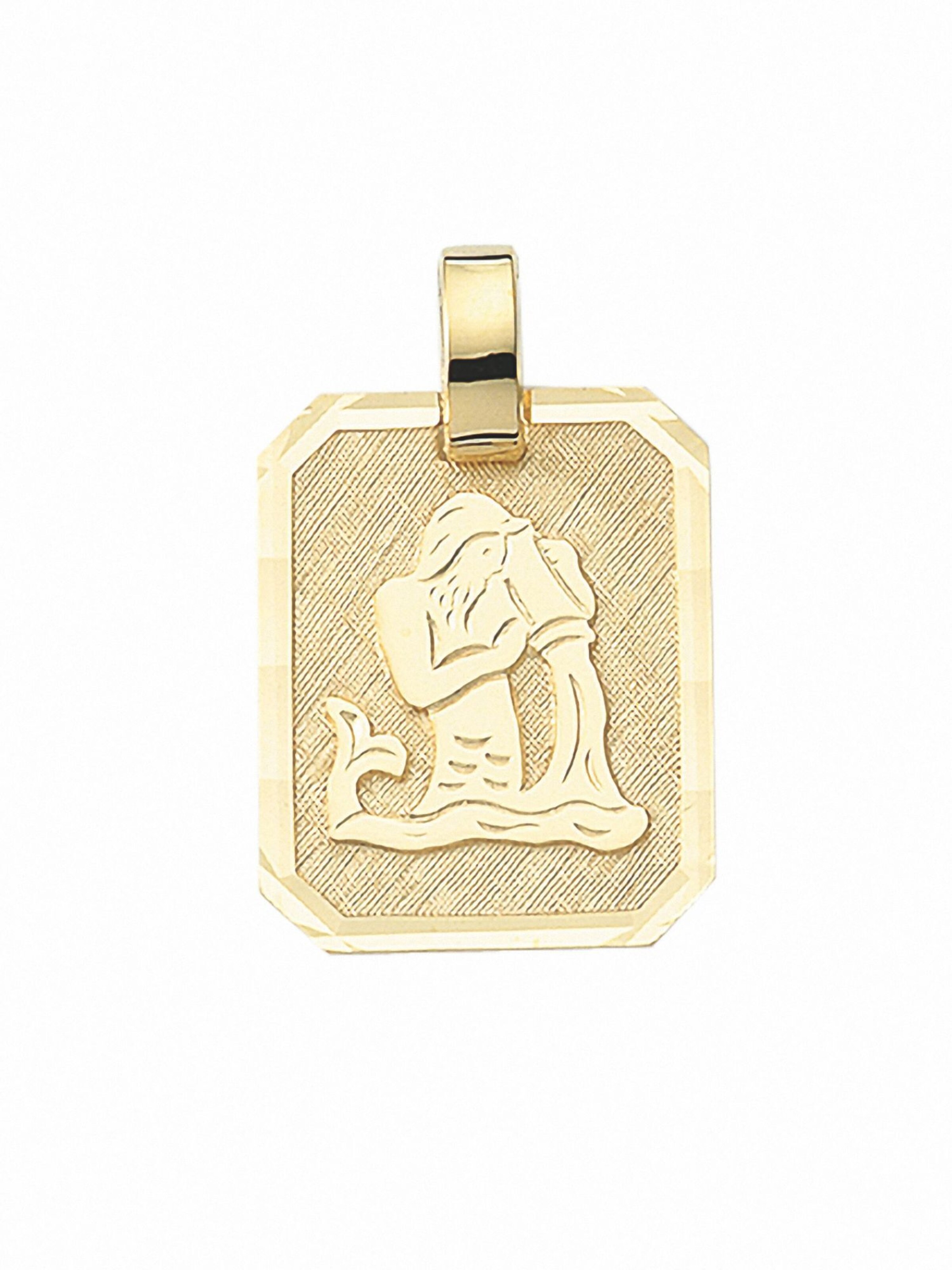 Adelia´s Anhänger 'Wassermann' in Gold: Vorderseite