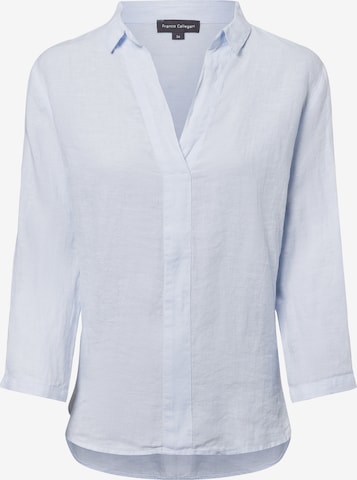 Franco Callegari Leinenbluse in Blau: Vorderseite