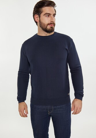 Pull-over DreiMaster Maritim en bleu : devant