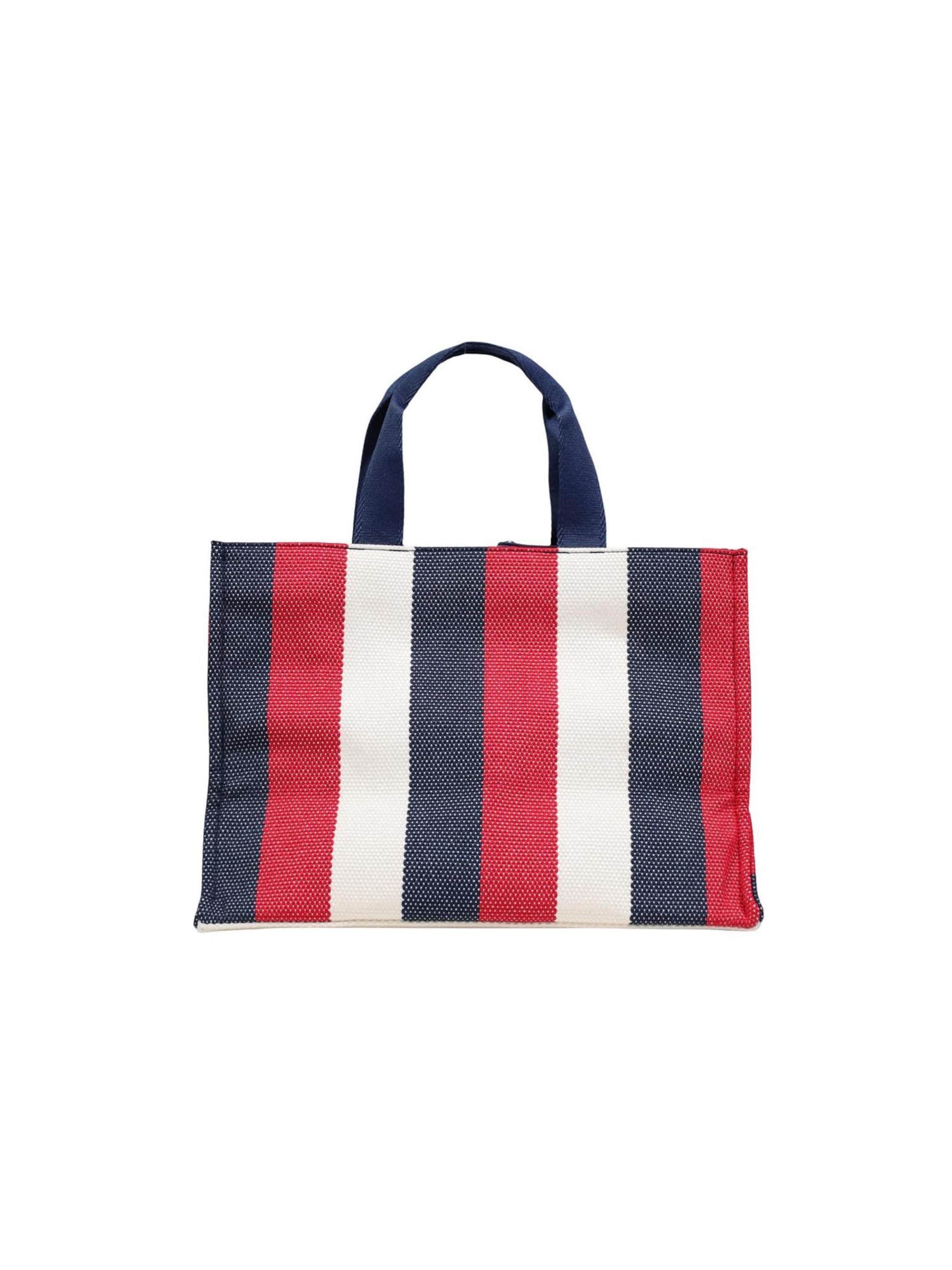 Liu Jo - Bolso de hombro 'L TOTE STRIPED CANVAS 2A6026 T2176' en rojo