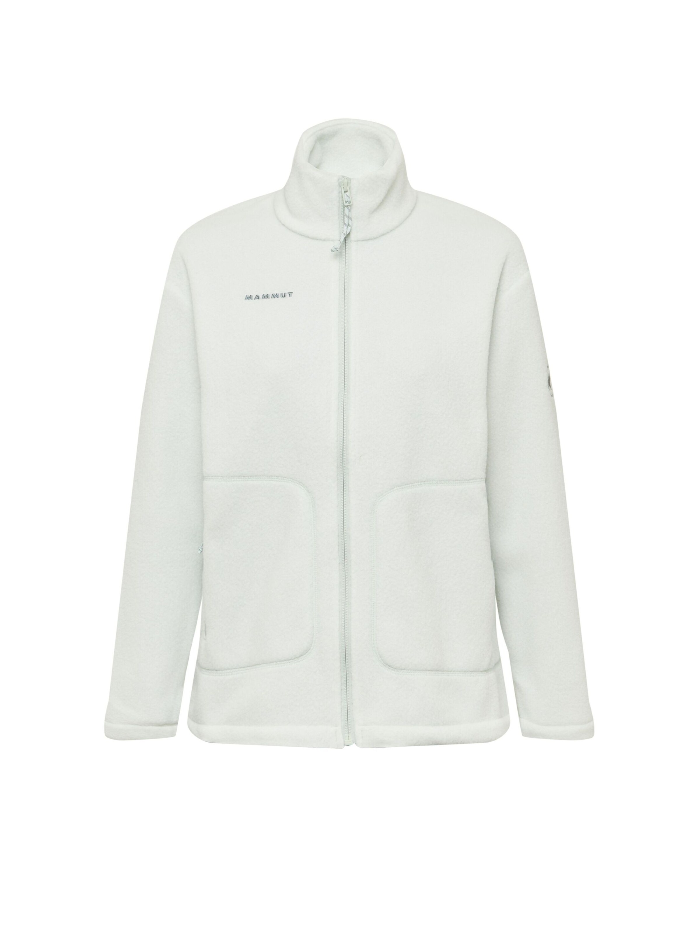 MAMMUT Athletic Fleece Jacket in White: front