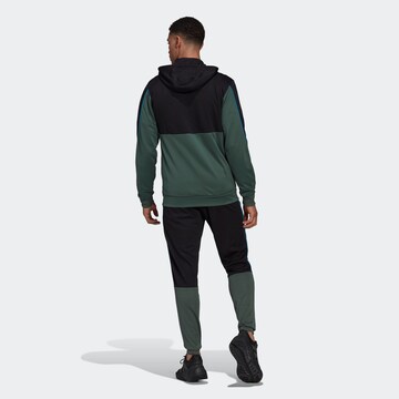 ADIDAS SPORTSWEAR Tracksuit 'Ribbed Aeroready' in Black