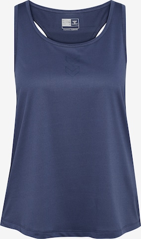 Hummel Sporttop 'Court' in Blau: Vorderseite