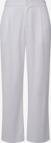 Studio Untold Pleat-Front Pants in White: front