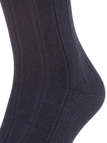 FALKE Knee High Socks 'Lhasa Rib' in Blue