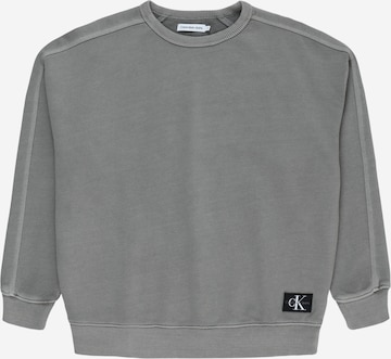 Calvin Klein JeansSweater majica - siva boja: prednji dio