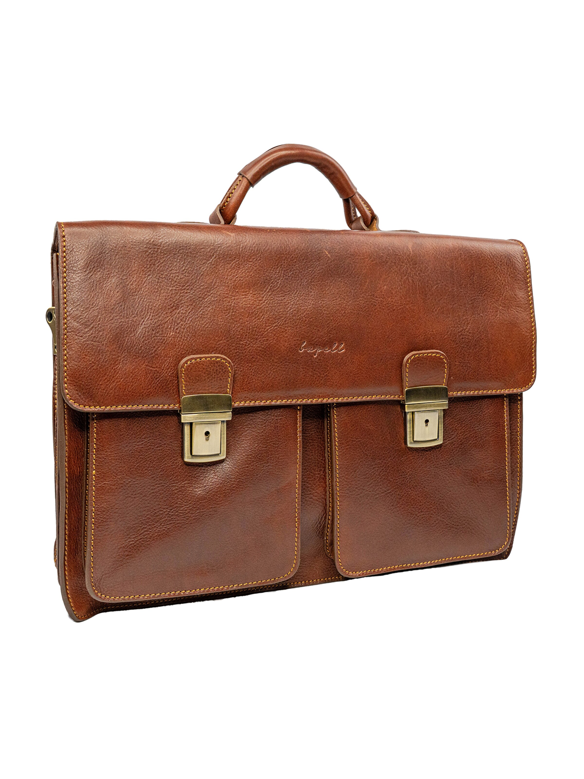 bupell Briefcase 'Giacomo' in Brown: front