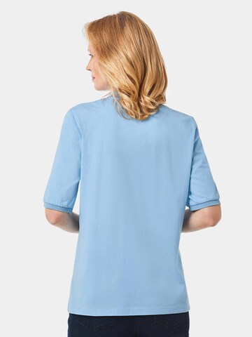 Goldner Shirt in Blau