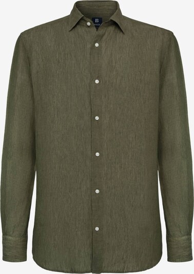 Boggi Milano Hemd in khaki / dunkelgrün, Produktansicht