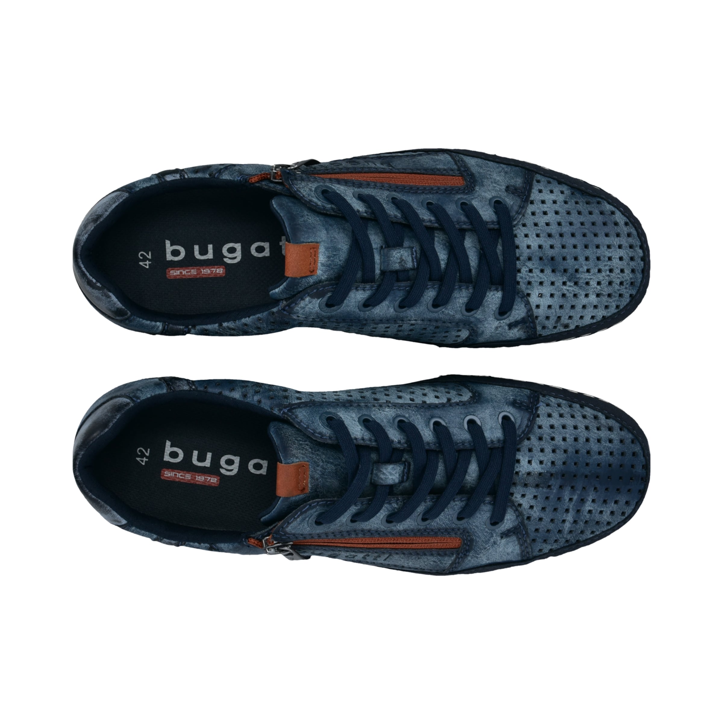 bugatti Schnürschuh in Blau