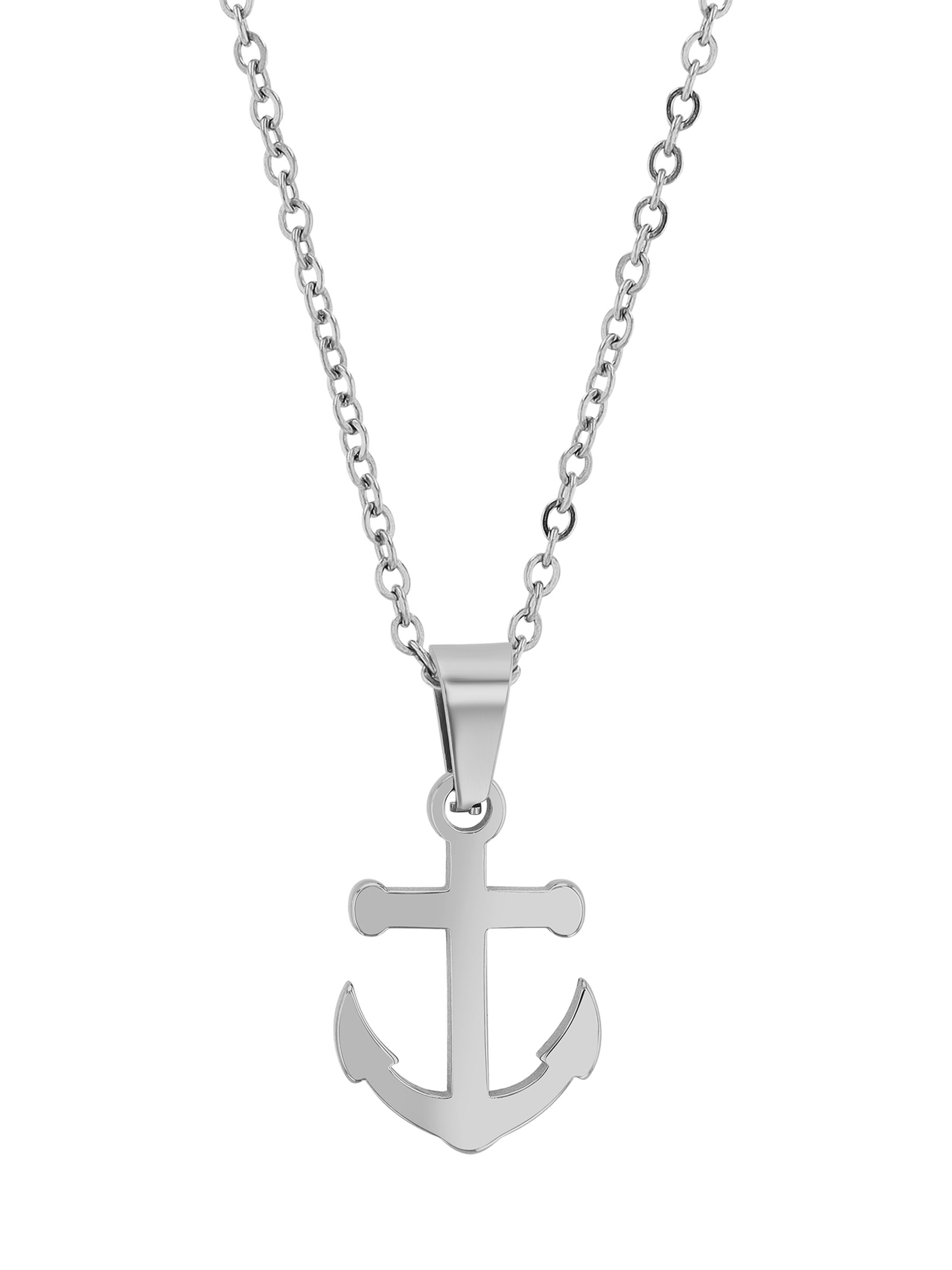 Akzent Pendant '"Lukia" Silber - Klassisch Minimalistisch - Edelstahl' in Silver: front