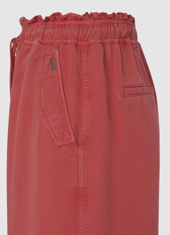 Pepe Jeans Wide leg Broek in Rood