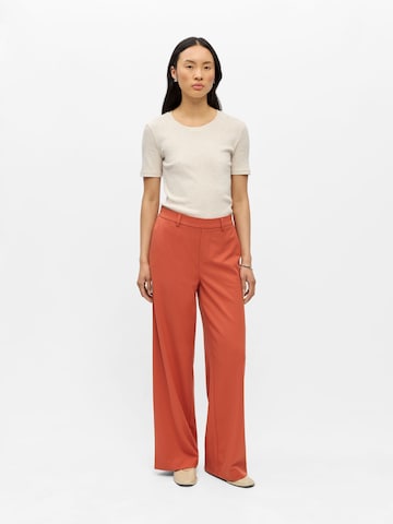 OBJECT - Pierna ancha Pantalón en naranja
