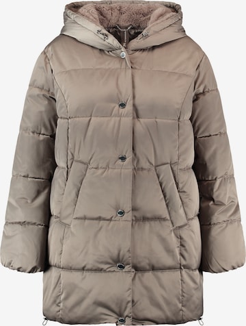 SAMOON Winter Jacket in Brown: front