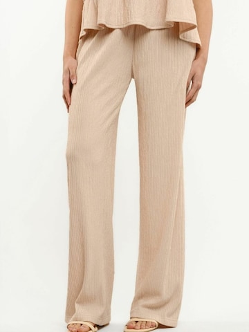 Pantalon ' ANNI ' Liberte Essentiel en blanc : devant