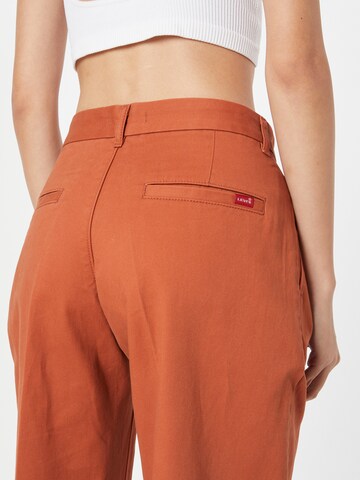 LEVI'S ® Loosefit Bügelfaltenhose 'Baggy Trouser' in Orange