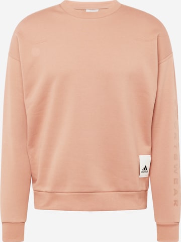 ADIDAS SPORTSWEAR Športová mikina 'Lounge Fleece' - oranžová: predná strana