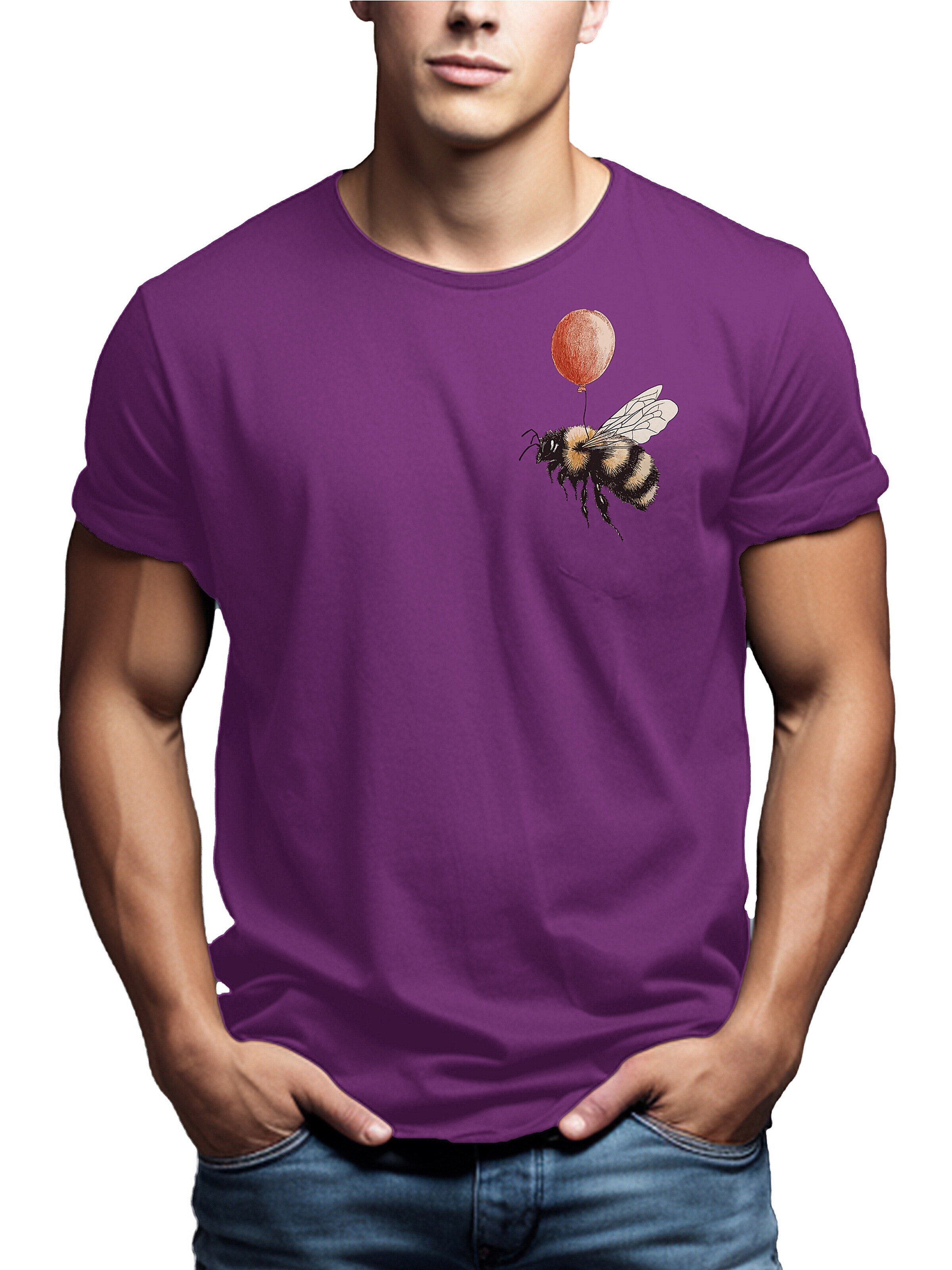 MAKAYA Shirt in Purple: front