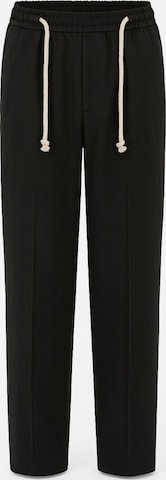 DandaloLoosefit Hlače - crna boja: prednji dio